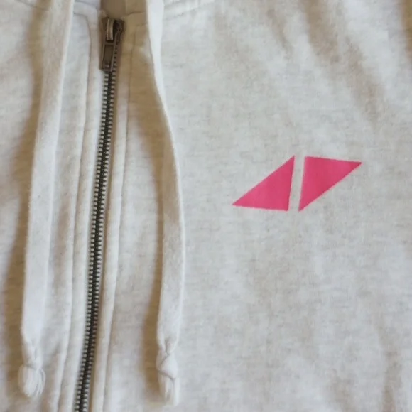 *50off3* Avicii H&M Zip Hoodie Graphic Sweatshirt S Light Gray Hot Pink - Picture 6 of 12